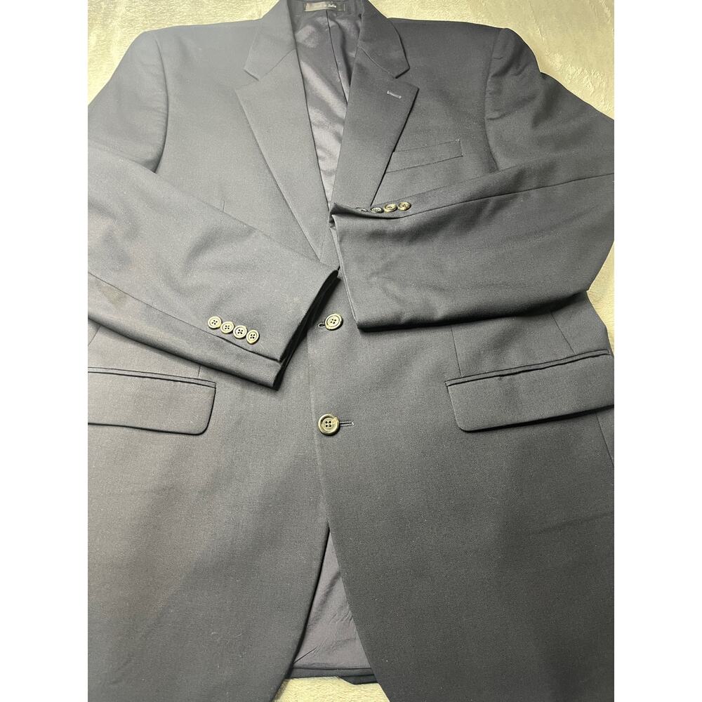Lauren Ralph Lauren Men's 42L Navy Blue 100% Wool 2 Button‎ Blazer Sport Coat